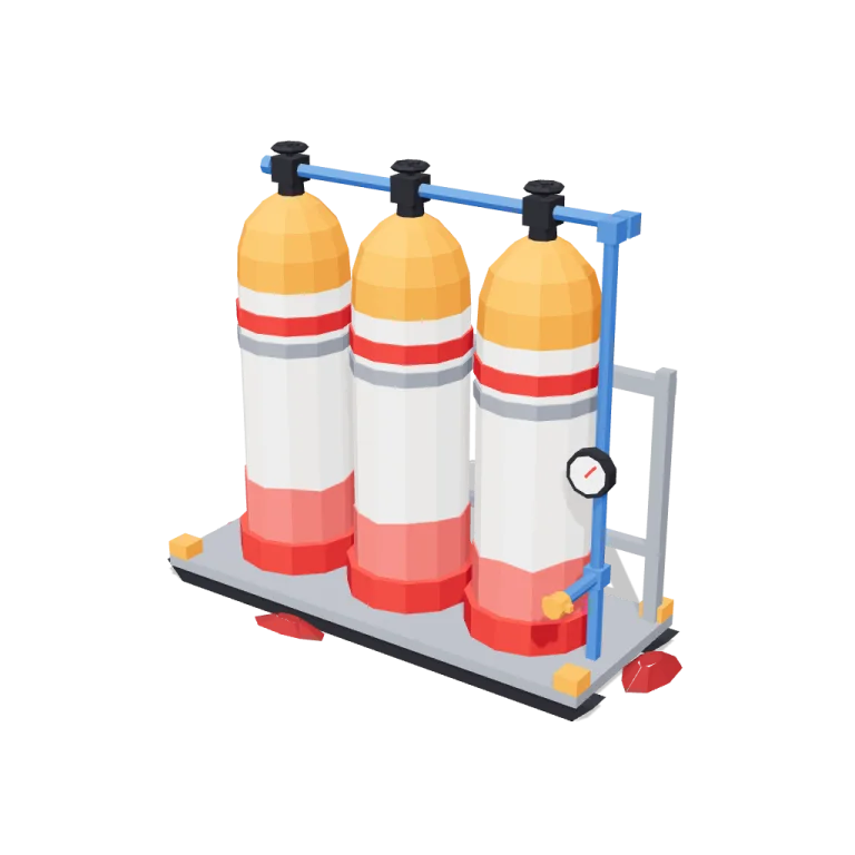 Oxygen tanks — free 3D model