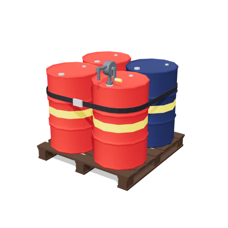 Fuel drums — free 3D model