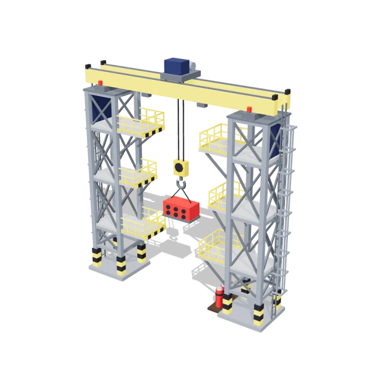 Gantry towers — free 3D model