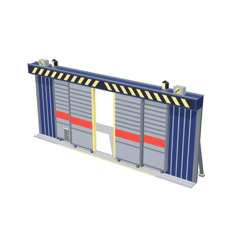 Hangar doors — free 3D model
