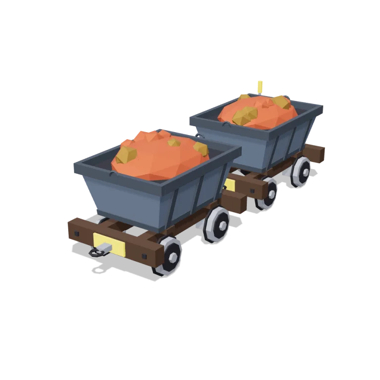 Ore carts — free 3D model