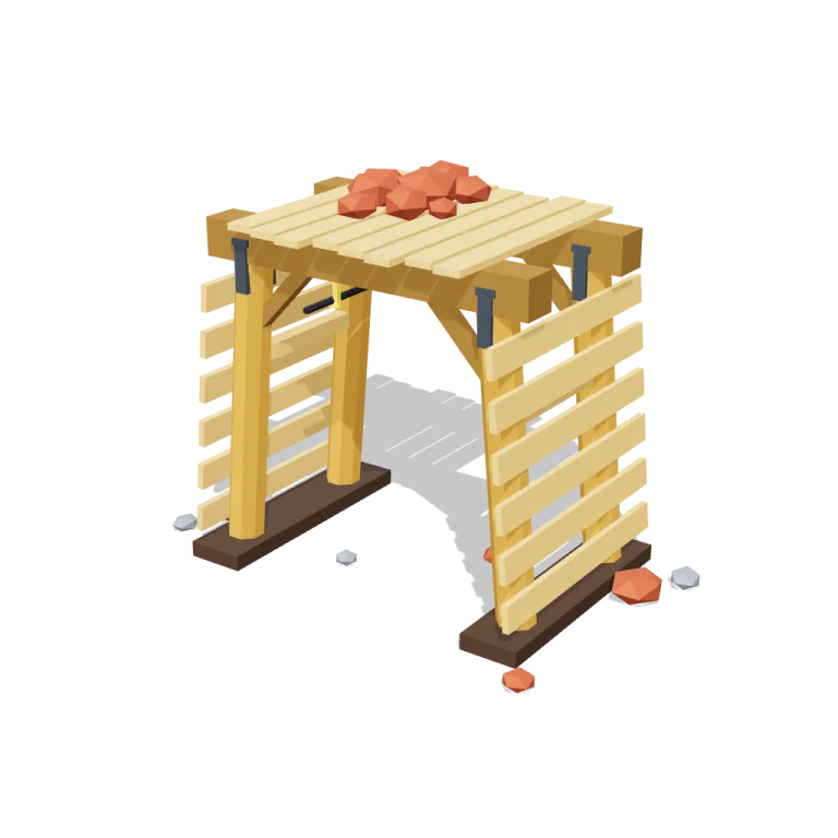 Timber props — free 3D model