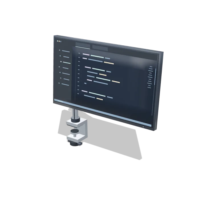 Monitor on Arm — free 3D model