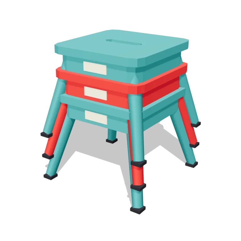 Plastic stools — free 3D model