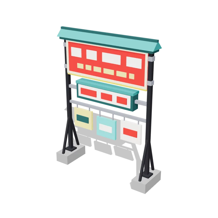 Signboards — free 3D model