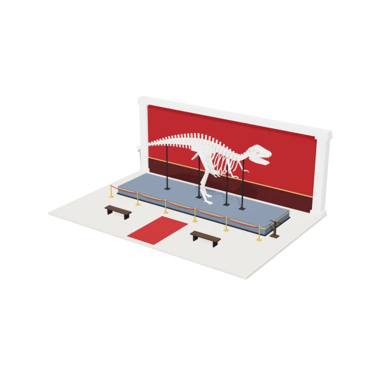 Dinosaur hall — free 3D model