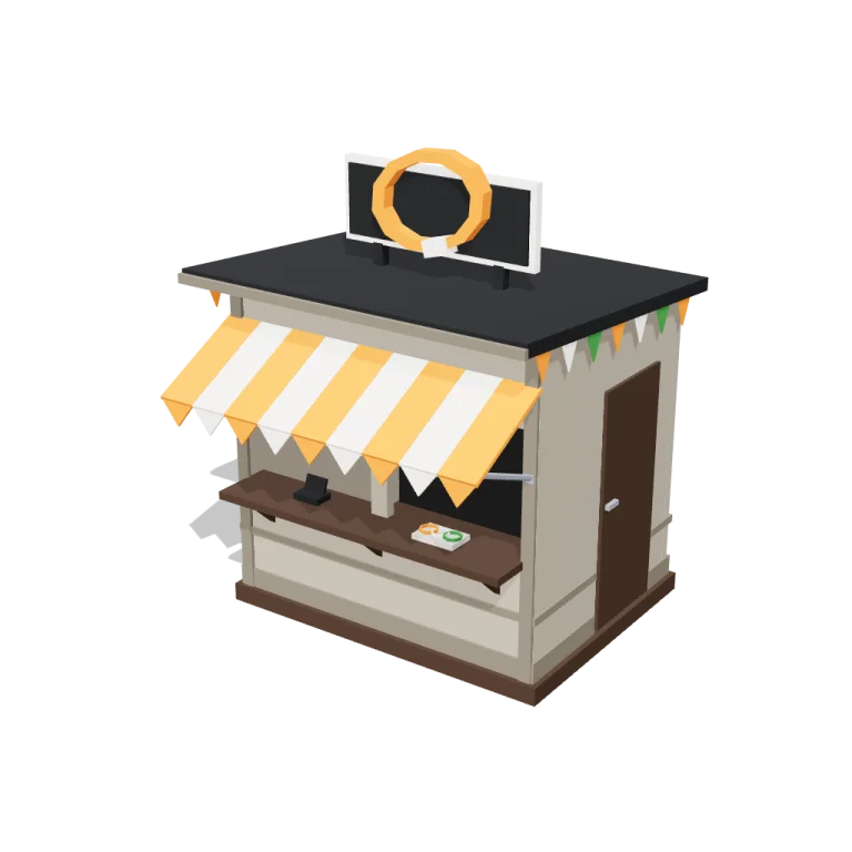Wristband booth — free 3D model