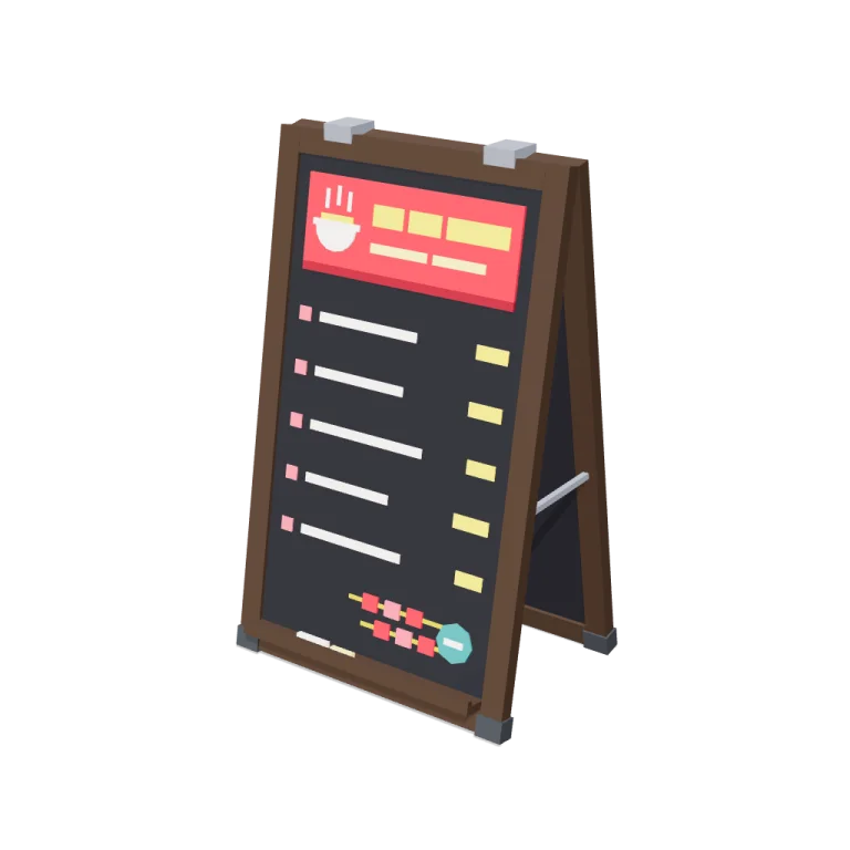 Menu boards — free 3D model