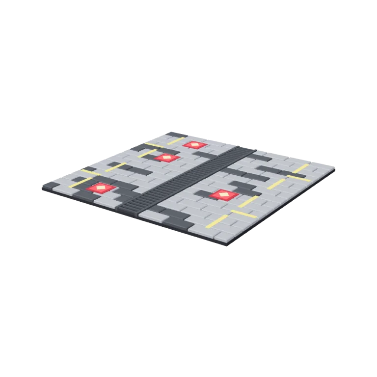 Paved lane tiles — free 3D model