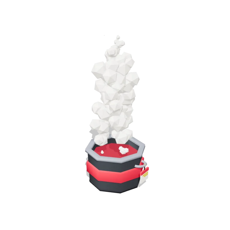 Rising steam — free 3D model
