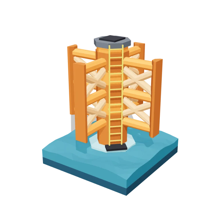 Legs and sea tiles — free 3D model