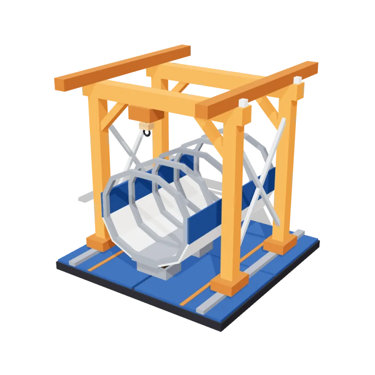 Dry dock frame — free 3D model