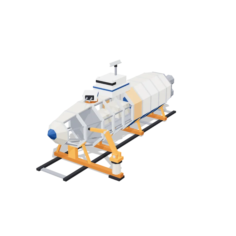 Half-built frigate — free 3D model