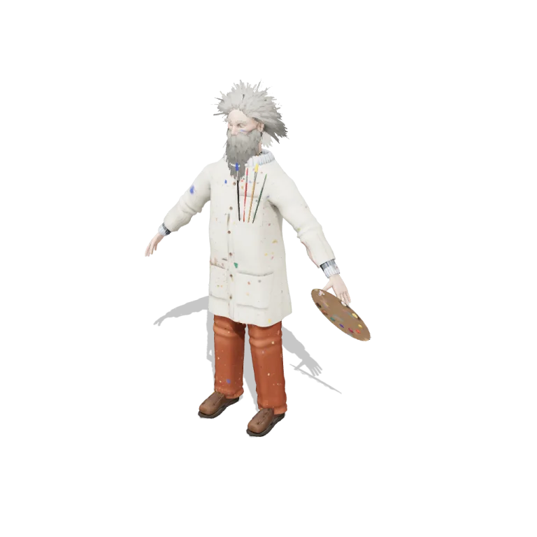 Painter — free 3D model