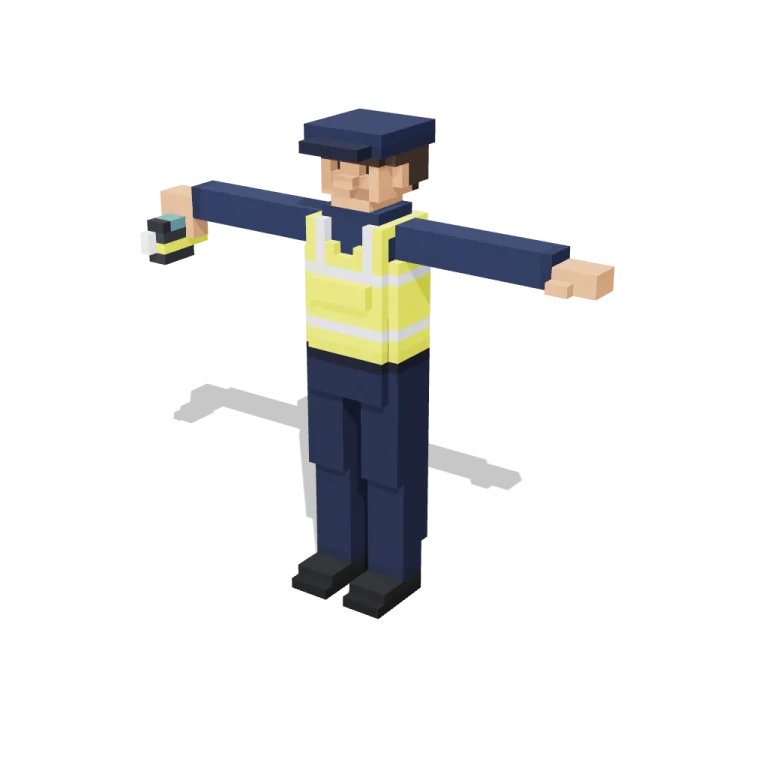 Parking Warden — free 3D model