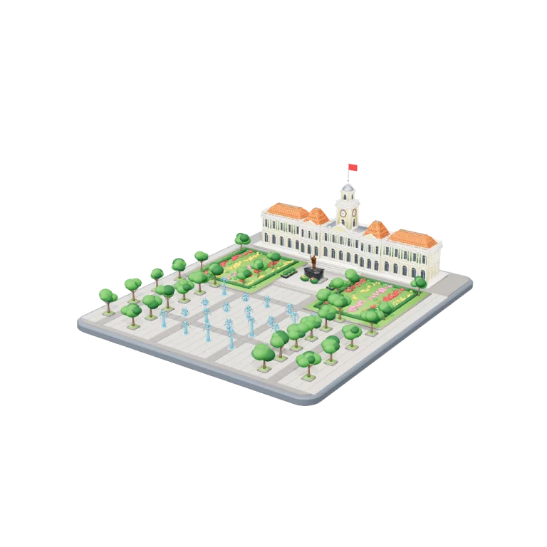 Phố đi bộ Nguyễn Huệ, TP. Hồ Chí Minh — free 3D model