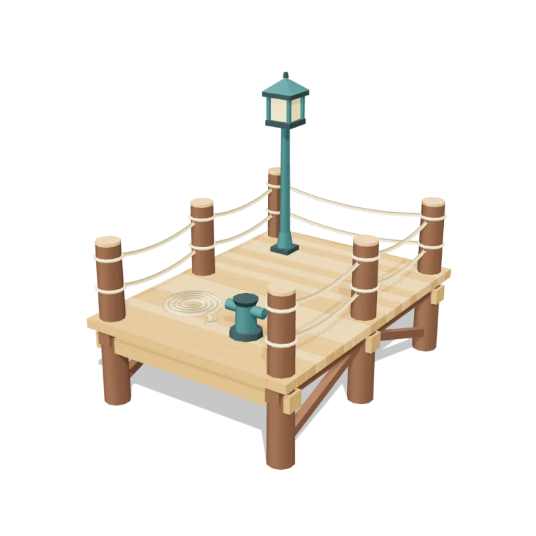 Wooden Pier — free 3D model