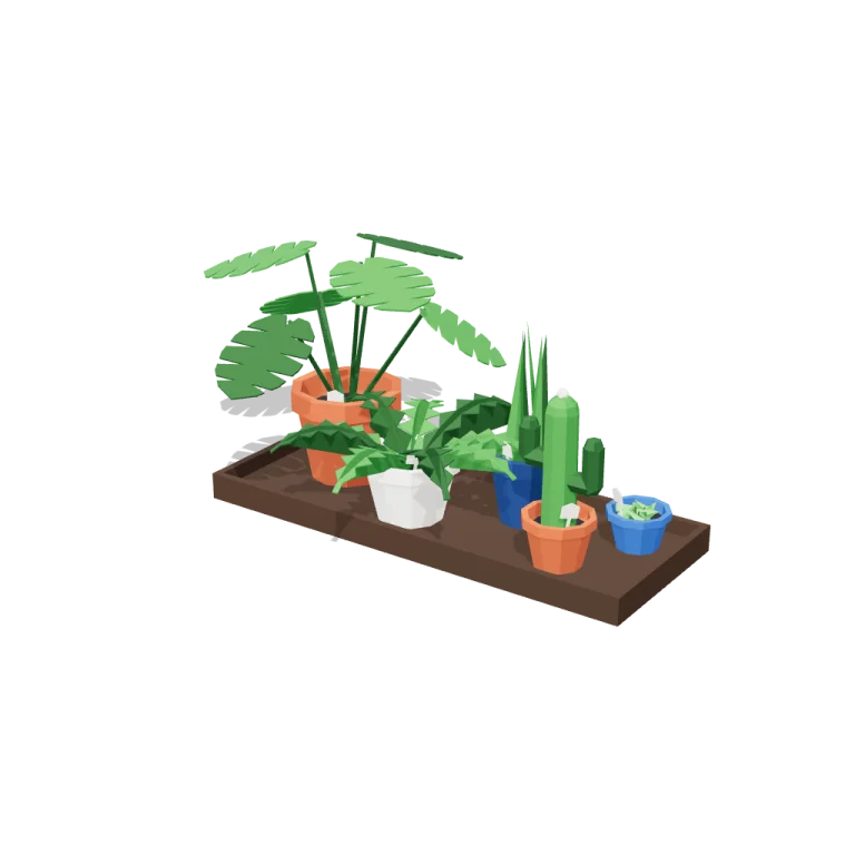 Plants by type — free 3D model