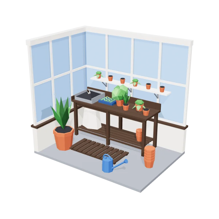 Potting room — free 3D model