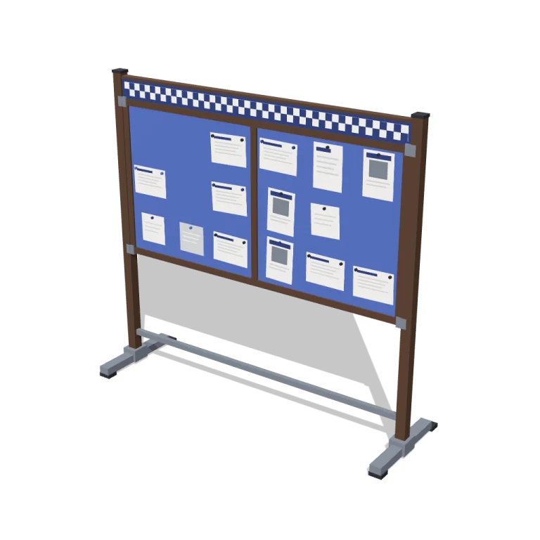 Notice boards — free 3D model