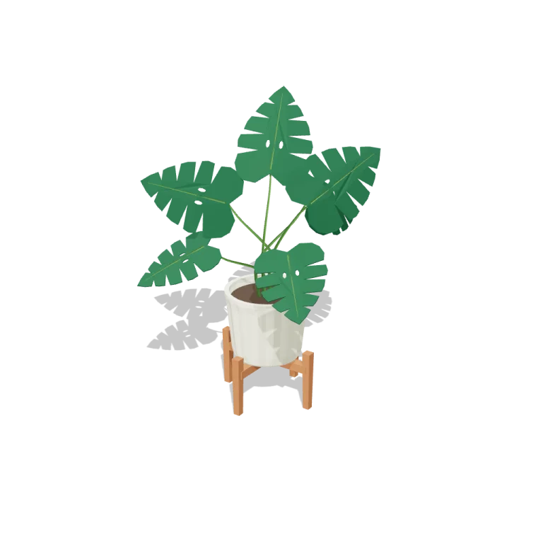 Potted Monstera — free 3D model