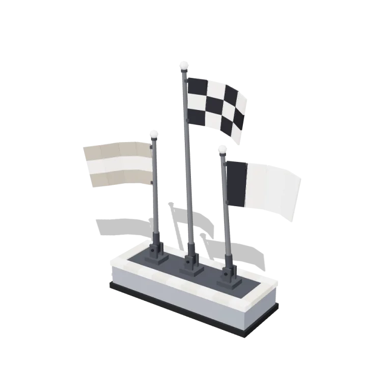 Waving flags — free 3D model