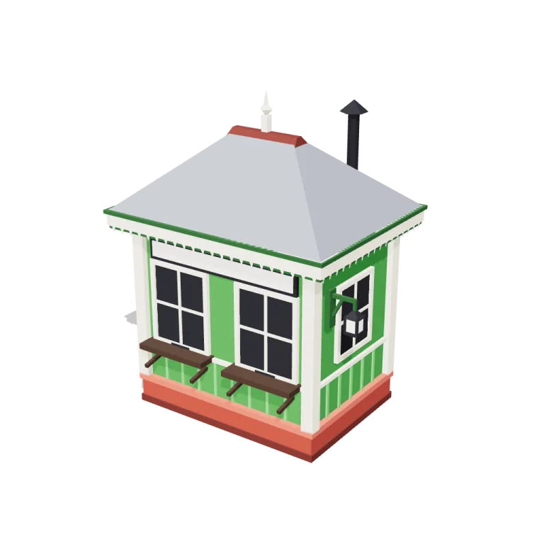 Ticket booth — free 3D model