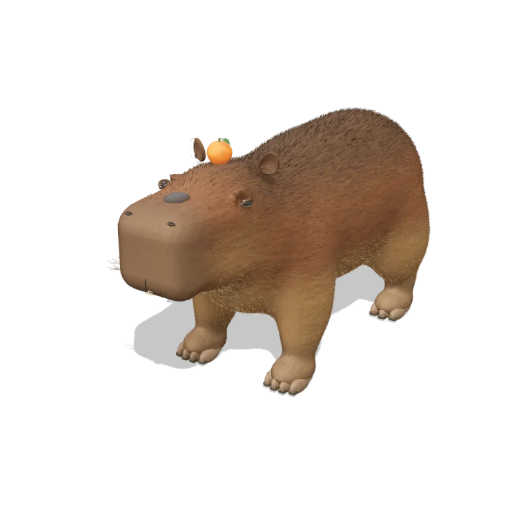 Realistic Capybara — free 3D model
