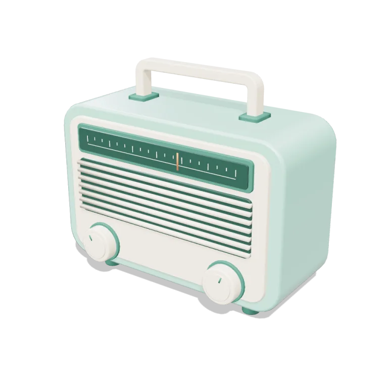 Retro Radio — free 3D model