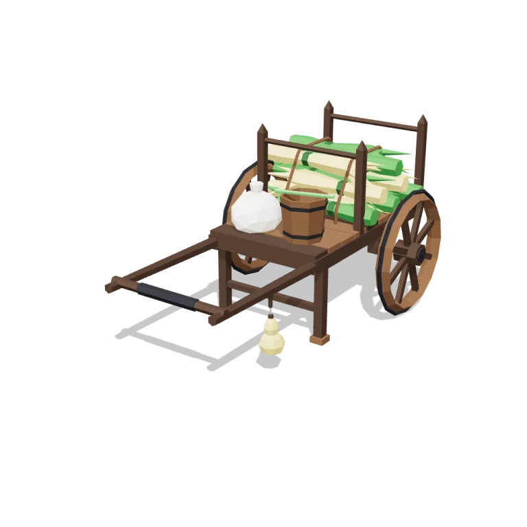Hand cart — free 3D model