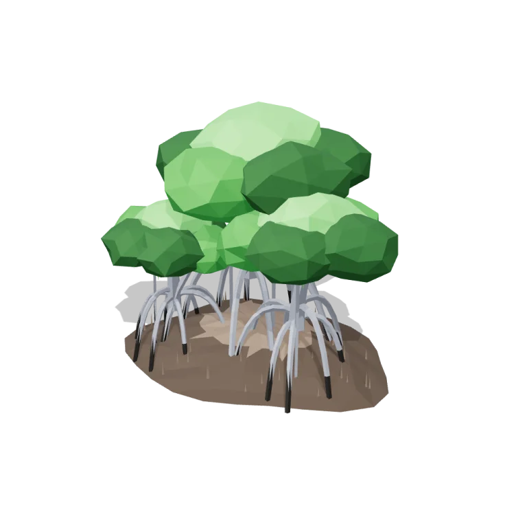 Mangrove clumps — free 3D model