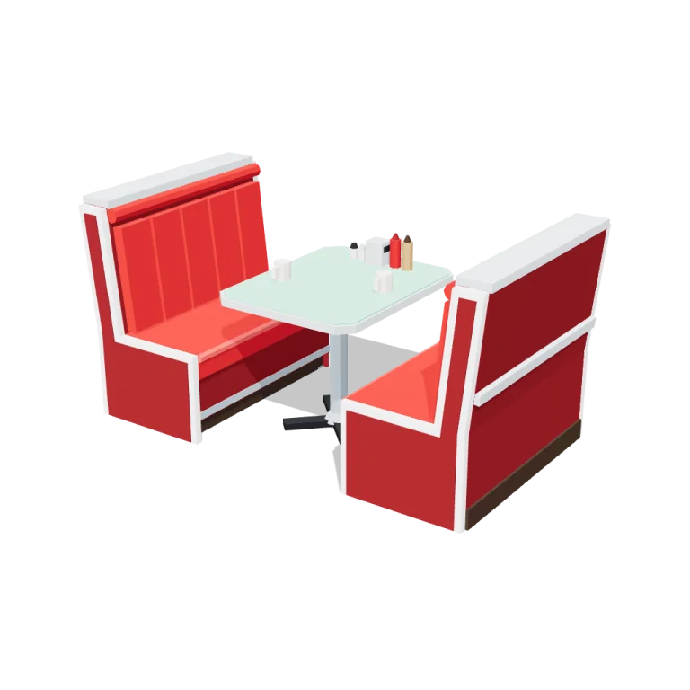 Booths — free 3D model