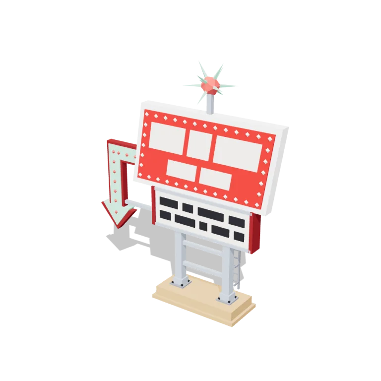 Giant sign — free 3D model