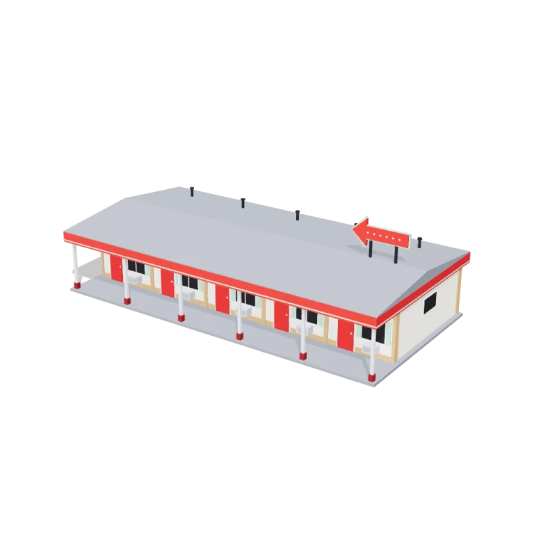 Motel wing — free 3D model