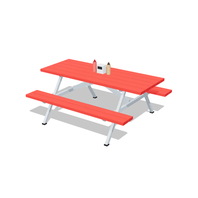 Picnic tables — free 3D model