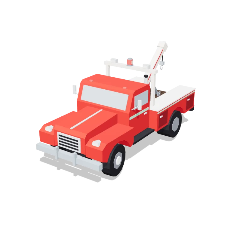 Tow truck — free 3D model