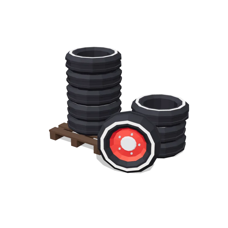 Tyre stacks — free 3D model