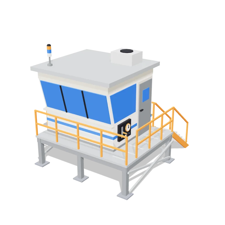 Control booth — free 3D model