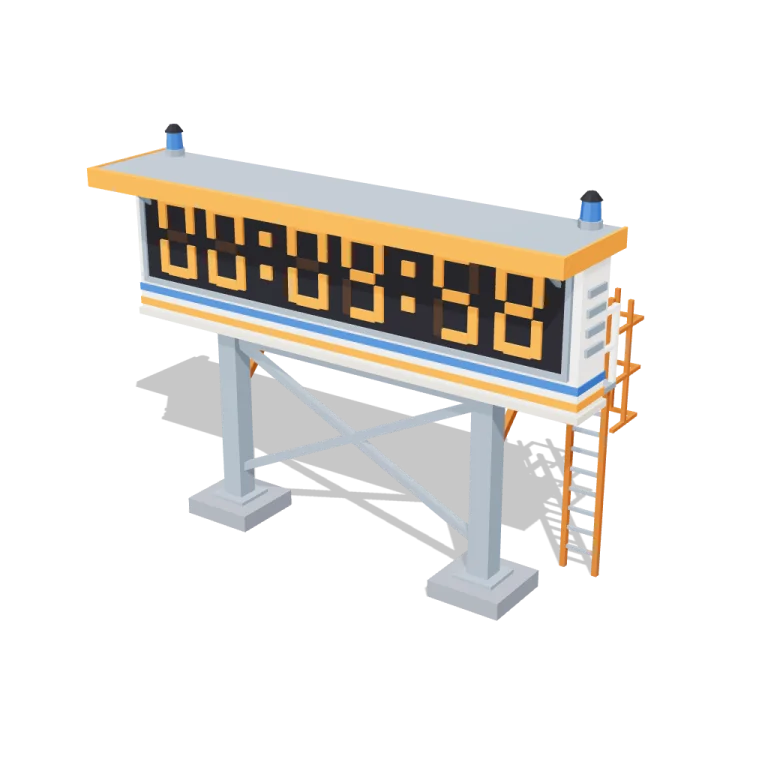 Countdown clock — free 3D model