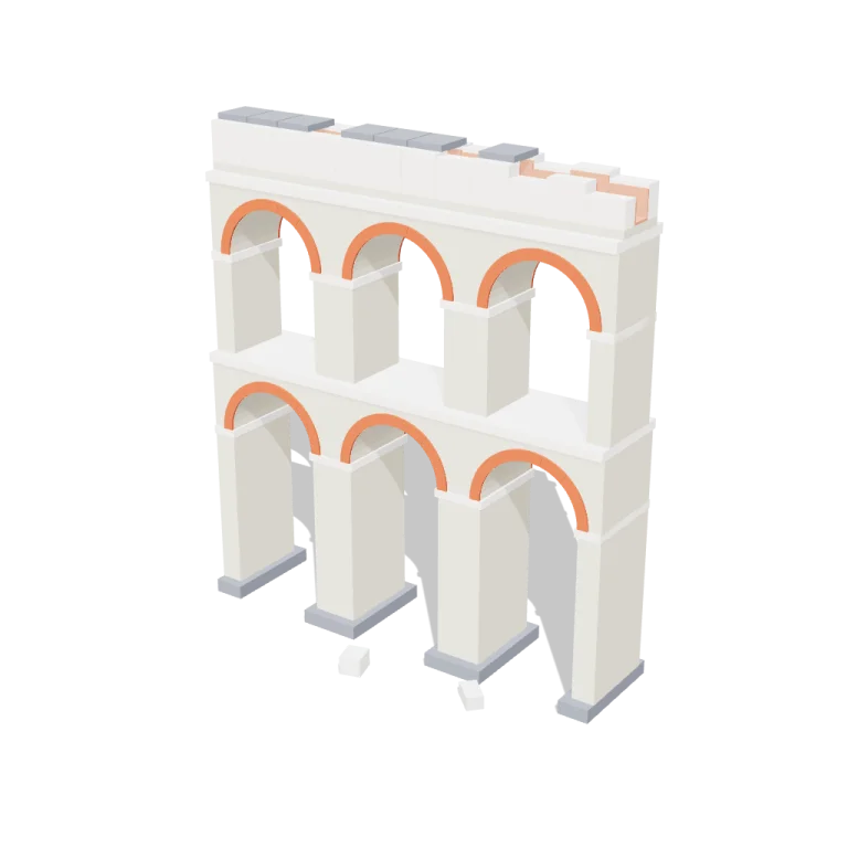 Aqueduct spans — free 3D model