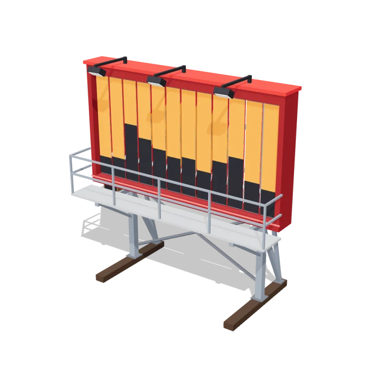 Billboard flicker — free 3D model