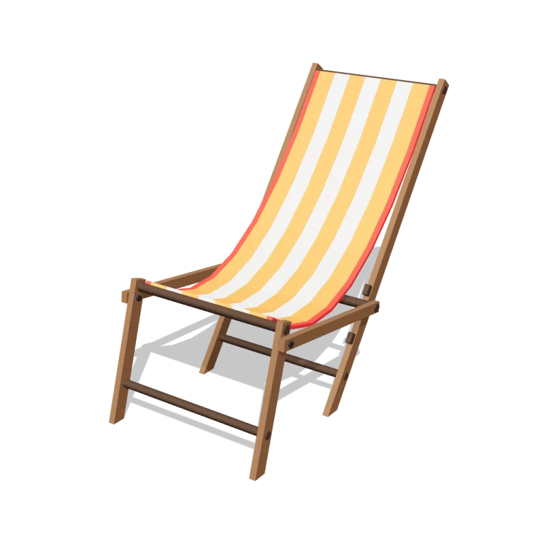 Deck chairs — free 3D model