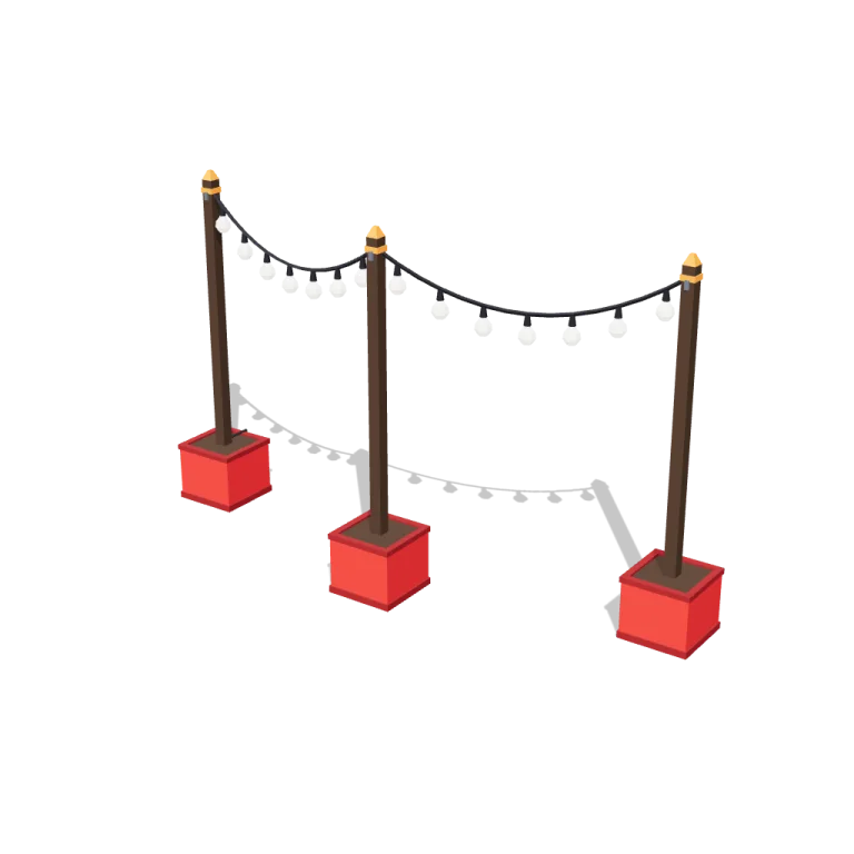 String lights — free 3D model