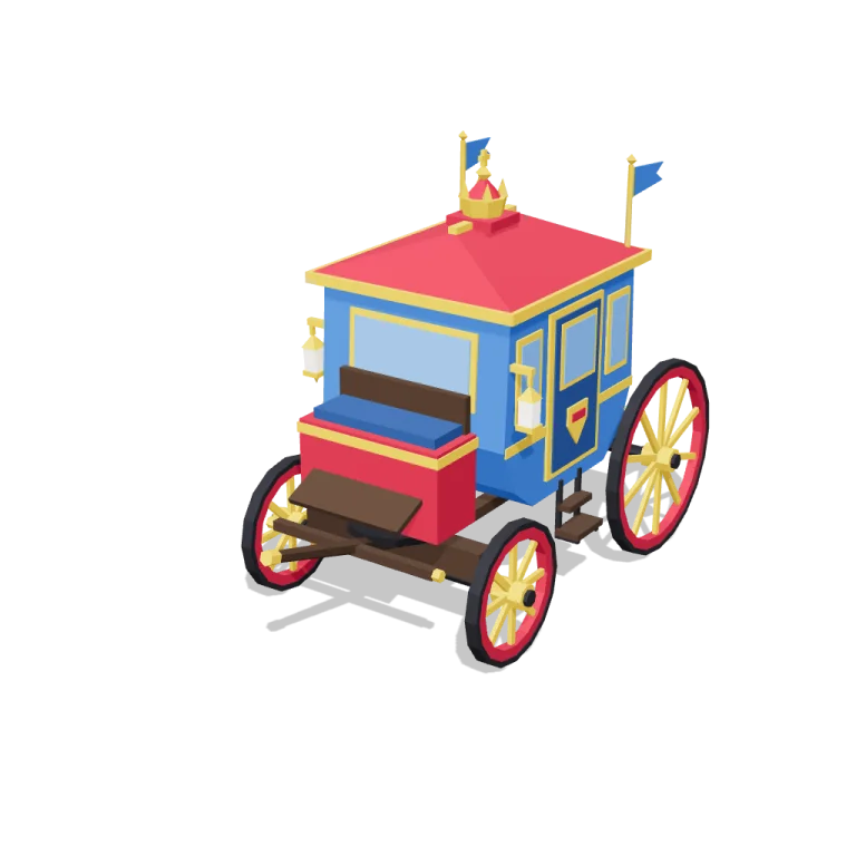 Royal carriage — free 3D model