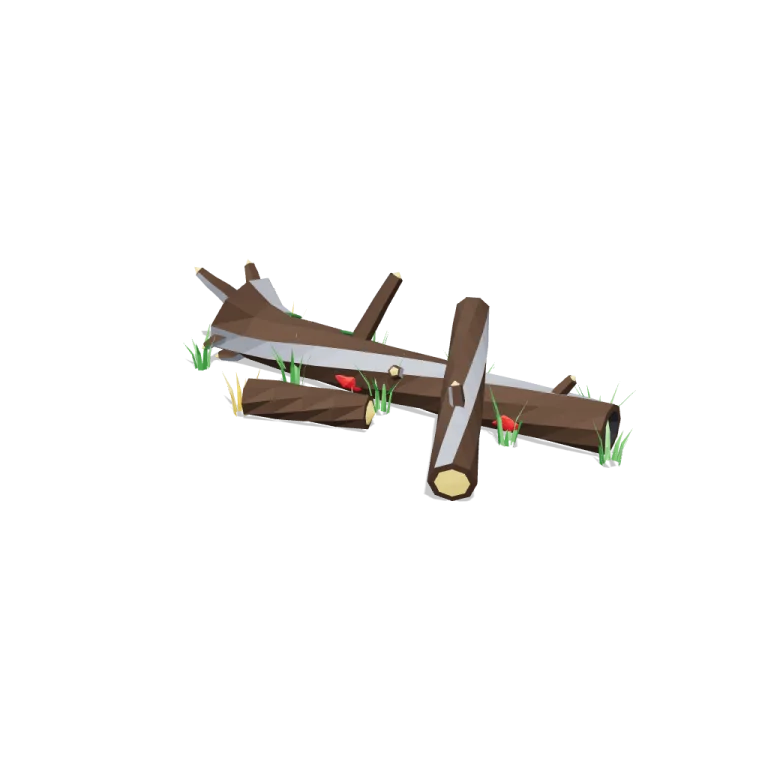 Fallen logs — free 3D model