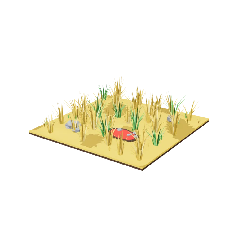 Grass plain tiles — free 3D model