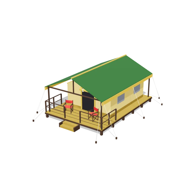 Safari tents — free 3D model
