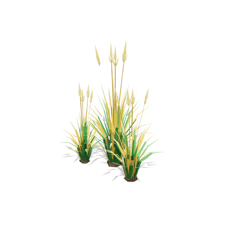 Tall grass clumps — free 3D model