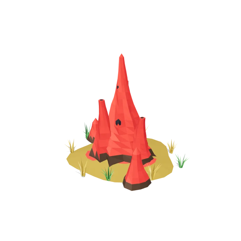 Termite mounds — free 3D model