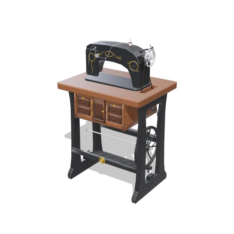 Antique Sewing Machine — free 3D model